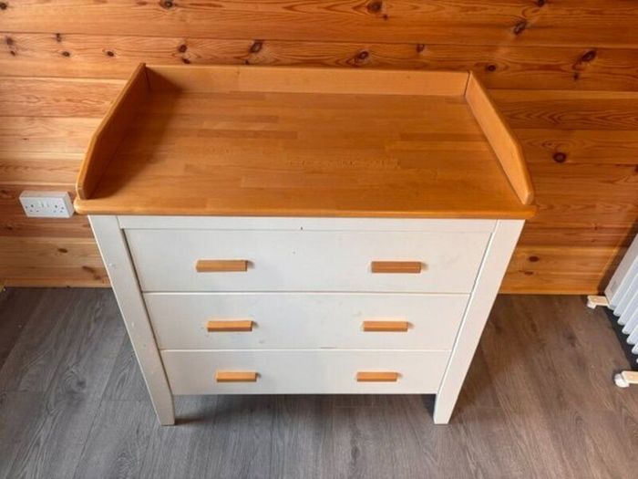 Chest of Drawers with baby Changing table on Top