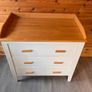 Chest of Drawers with baby Changing table on Top Image 3