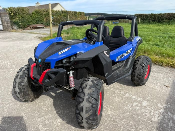 Electric ride-on UTV-MX buggy - blue
