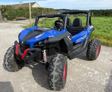Electric ride-on UTV-MX buggy - blue