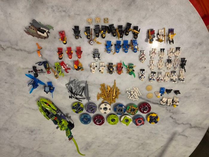Lego Ninjago Fire Temple and  Mini Fig Collection