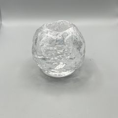 Vintage Kosta Boda Snowball Tea Light Votive Holder Swedish Art Glass