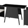 _Folding Polyrattan Set for 2 People 2 Chairs and 1 Table with Glass Top Image 8