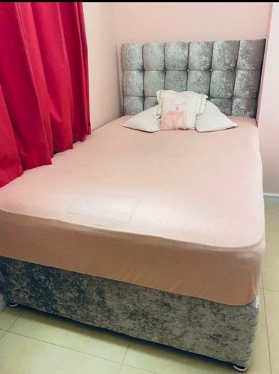 Brand New Stylish single Divan Beds.. Multiple Options Of Headboards. Tufted Memory Foam Mattresses Available. Drawers Storage Available