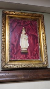 Vintage Child of Prague Framed Wall Shrine