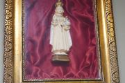 Vintage Child of Prague Framed Wall Shrine
