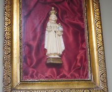 Vintage Child of Prague Framed Wall Shrine