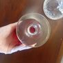 Vintage gilded ruby glass possibly murano Image 6