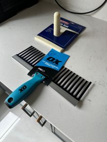 OX Dry Wall Scarifier & Plastic Hawk - Brand New