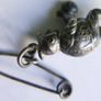 Edwardian Sterling Silver Charm Puffed Bank Robber with his swag bag - Edwardian Sterling charms pendant 925 Image 2