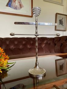 Beautiful Silver Chrome Antique Style Decorative Jewellery Tree