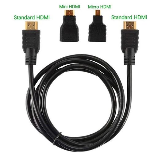 Mini HDMI Adapter Micro HDMI Connector HDMI Cable 3 In11 M 1.5 Meters HD High Quality Compatible Suitable For PS3 HDTV DVD XBOX