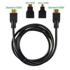 Mini HDMI Adapter Micro HDMI Connector HDMI Cable 3 In11 M 1.5 Meters HD High Quality Compatible Suitable For PS3 HDTV DVD XBOX