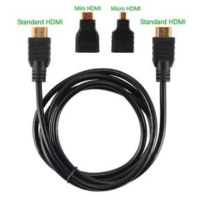 Mini HDMI Adapter Micro HDMI Connector HDMI Cable 3 In11 M 1.5 Meters HD High Quality Compatible Suitable For PS3 HDTV DVD XBOX
