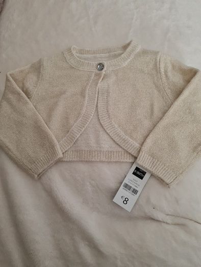 Baby girls gold shrug.