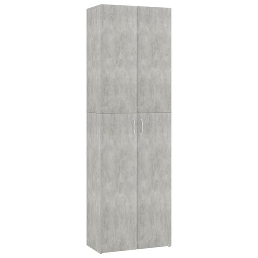 Office Cabinet Concrete Grey 60x32x190 cm Chipboard