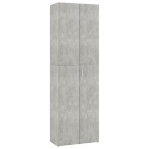 Office Cabinet Concrete Grey 60x32x190 cm Chipboard