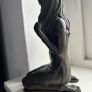 Vintage Lady Brushing Hair Genesis Bronze Figure Image 3