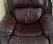 2 leather armchairs