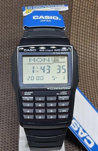 CASIO DBC-32-1A Calculator Watch - Telememo 25 Databank - New with tags