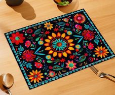 Boho Style Table Placement Mat - heat resistant