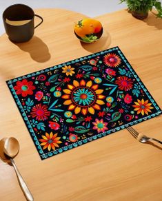 Boho Style Table Placement Mat - heat resistant