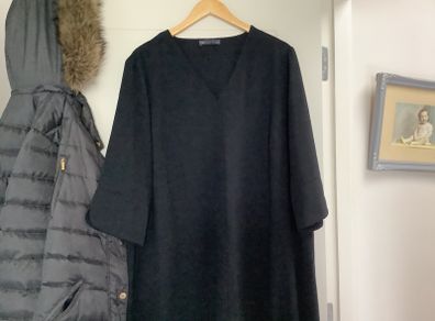 black dress  lovely for the larger lady fits well