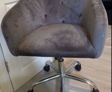 Grey Velvet Chair
