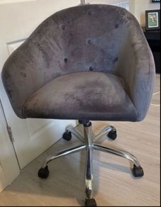 Grey Velvet Chair
