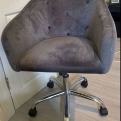 Grey Velvet Chair