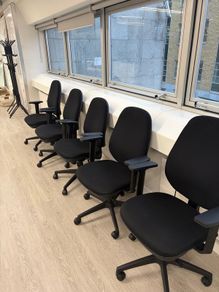 5 office chairs