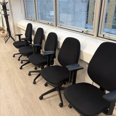 5 office chairs