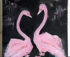 Original Oil Painting Canvas 16"x20" "Lovers" by Vira Sychynska