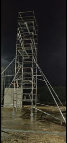 Aluminium scaffolding towers