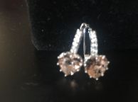 main image for ad Morganite /crystal Earrings