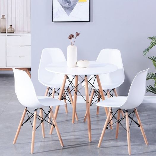 _Free Delivery 4pcs Nordic Dining Chair 4 included