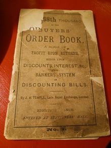 The Buyers Order Book / No. 1 / No Date