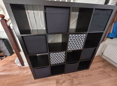 Ikea Kallax 4x4 with boxes