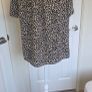 Pala D"oro Leopard Print Tie Neck Blouse Top Size L Animal Print Chic Image 3