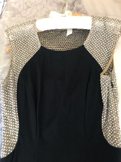 Stunning Black/Silver evening/cocktail Dress