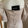 New dress cream nude polka dot Image 2