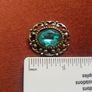 Vintage Brooch Silver with Turquoise Stone Image 6