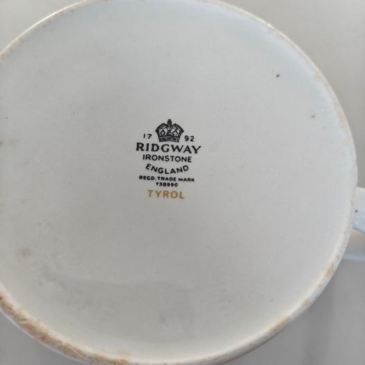 Ridgway Ironstone milk jug from the Tyrol pattern 1970s