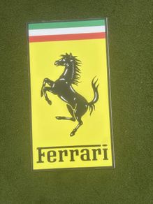 Large Ferrari Aluminium Sign