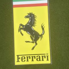 Large Ferrari Aluminium Sign