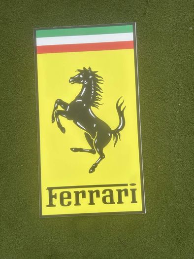 Large Ferrari Aluminium Sign