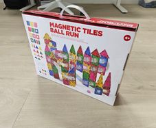 Magnetic Tiles Ball Run 125-Piece Set