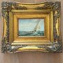 Antique paintings in gilt frame Image 3