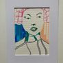 Original Art Figurative Girl Line Drawing Pop Art Image 3