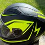 Duchinni D705 Syncro Full Face Motorcycle Helmet - Black/Neon Yellow L Image 4